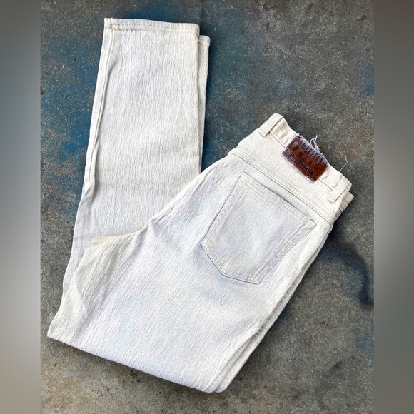 American Royal Off White High Rise Straight Leg Denim - Picture 4 of 9